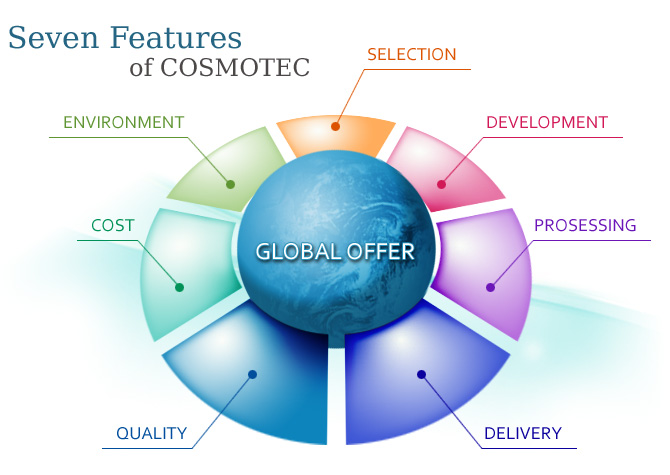 Seven Features of COSMOTEC